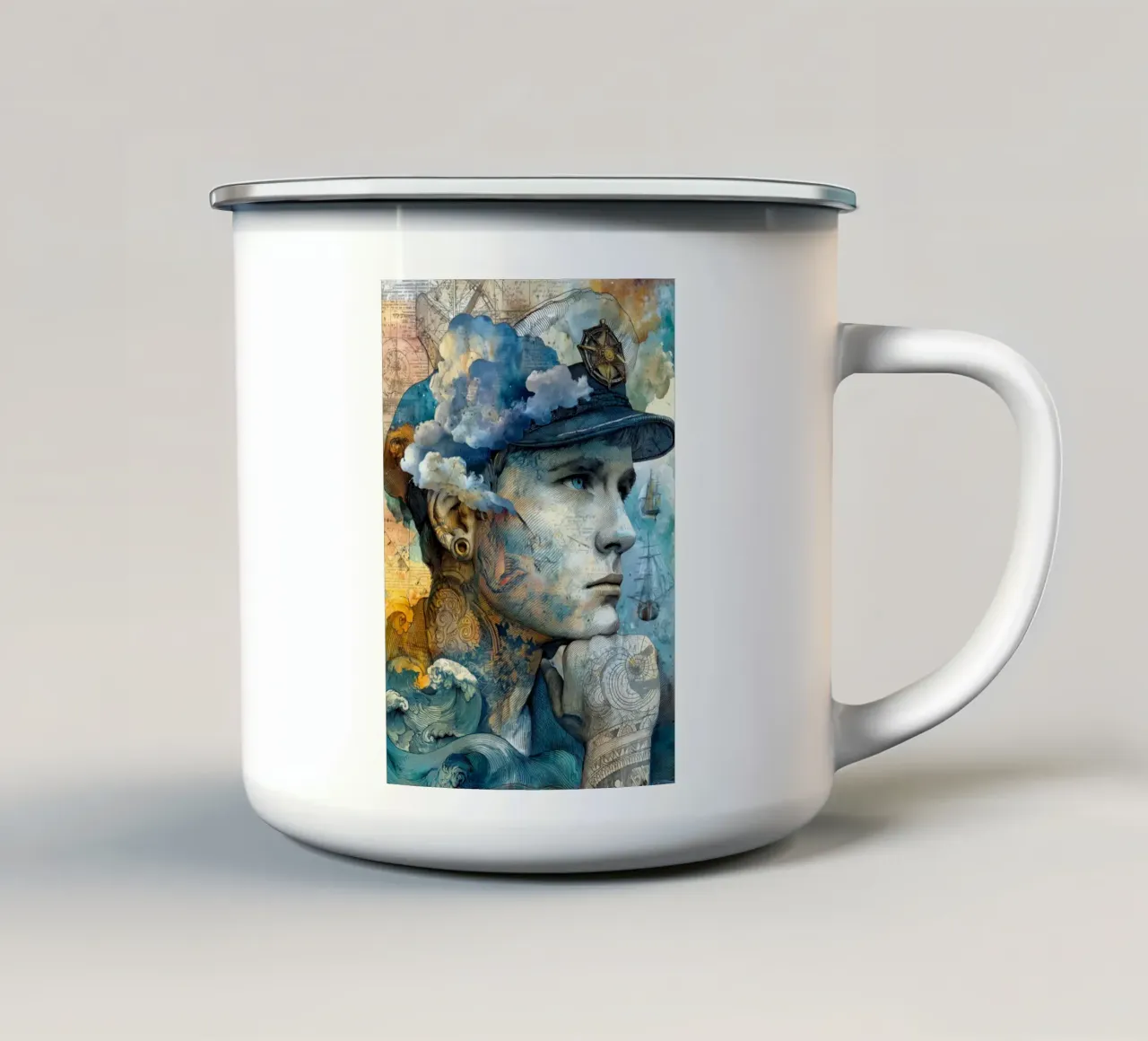 Capitano tazza in smalto da Justyna Jaszke JBJart
