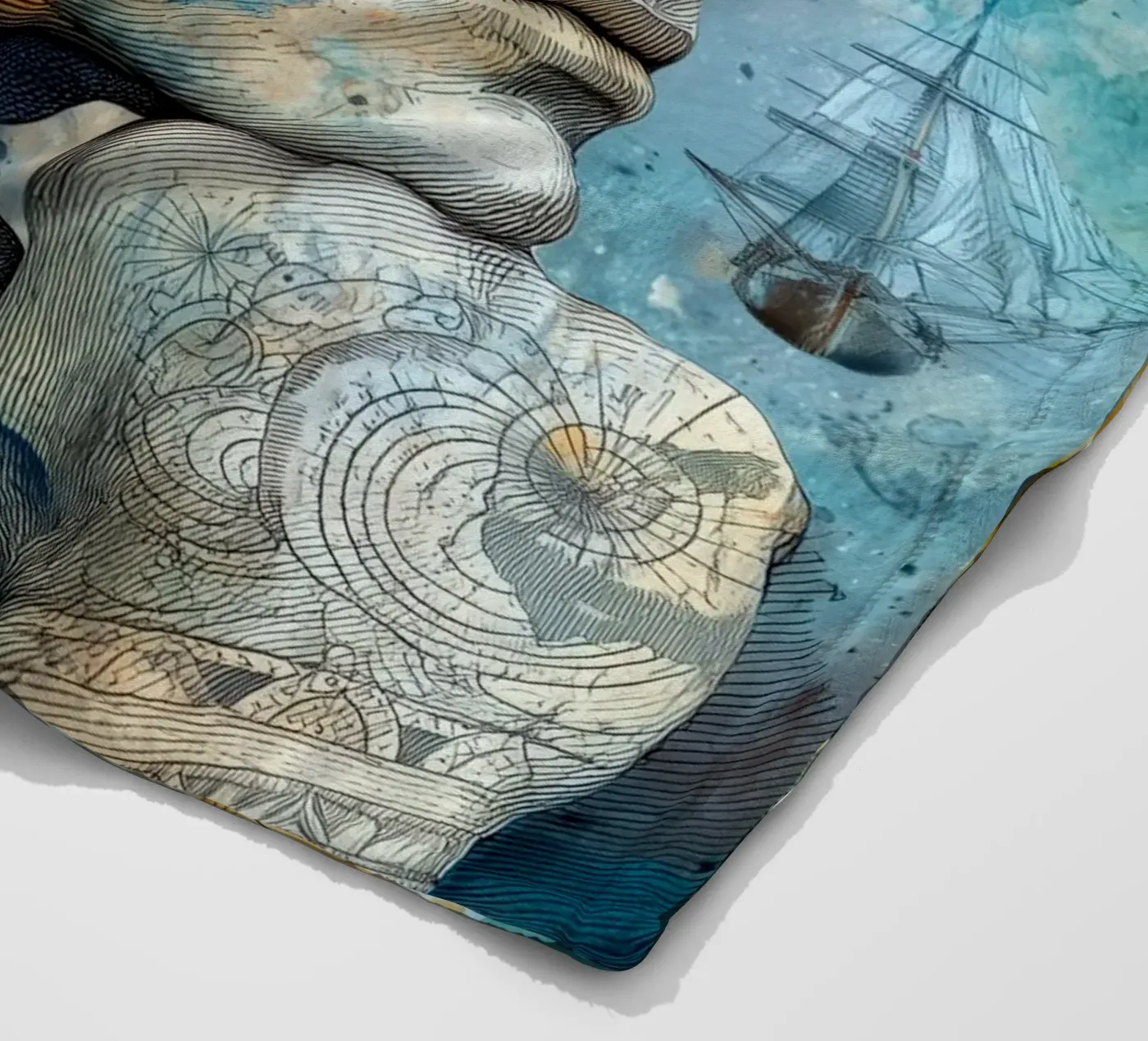 Kapitän Fleecedecke von Justyna Jaszke JBJart