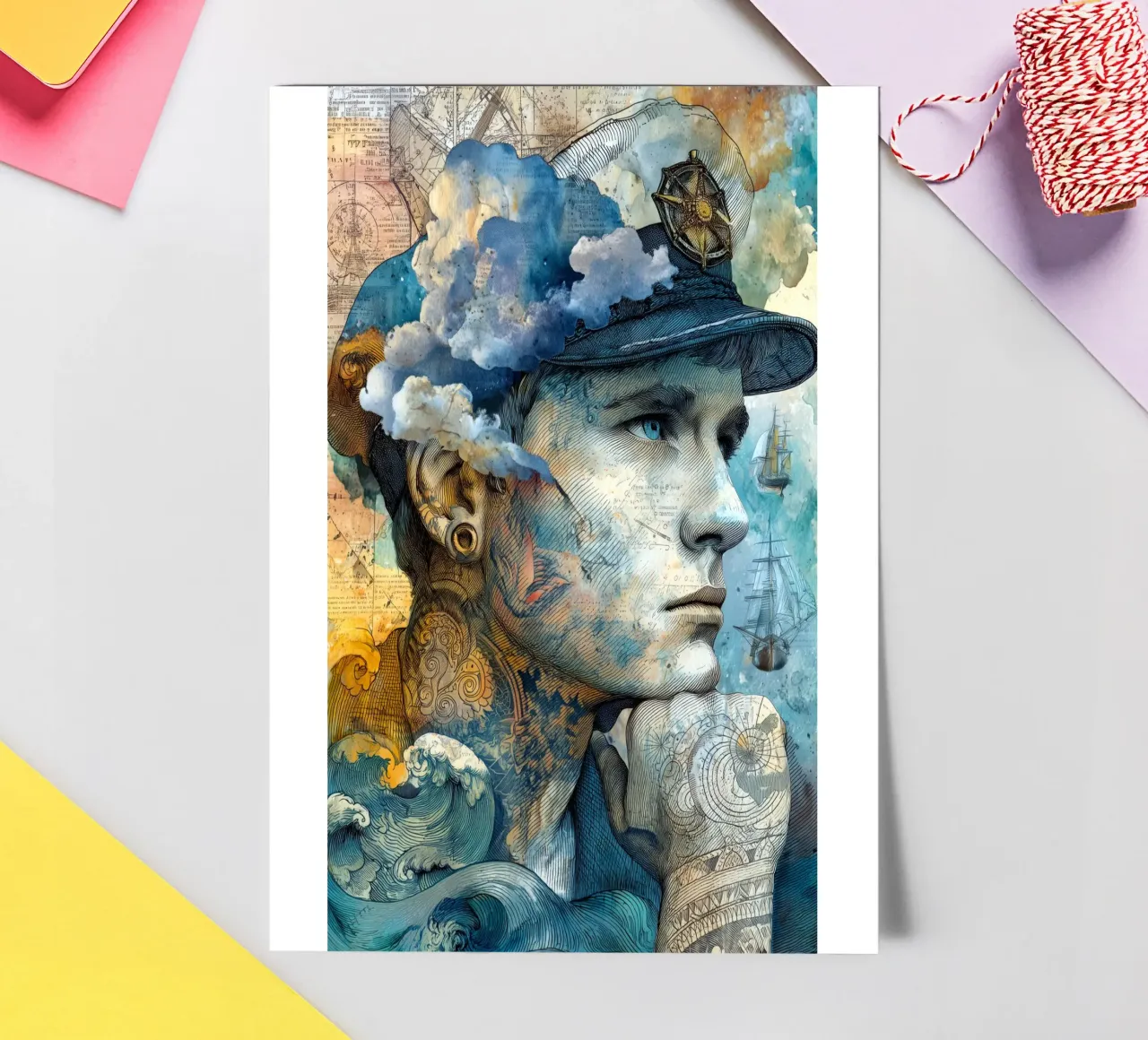 Captain sticker sheet by Justyna Jaszke JBJart