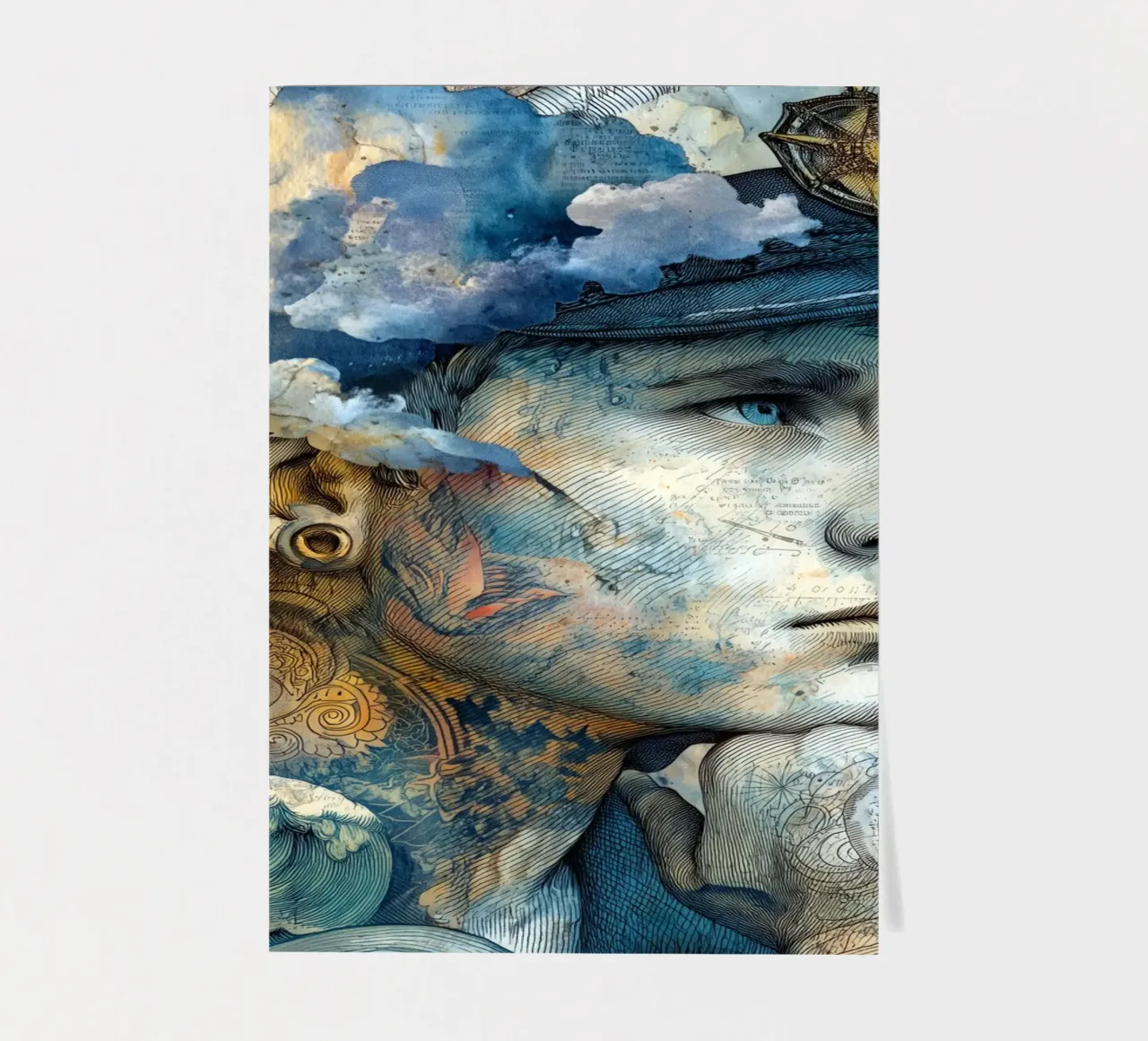 Captain sticker sheet by Justyna Jaszke JBJart