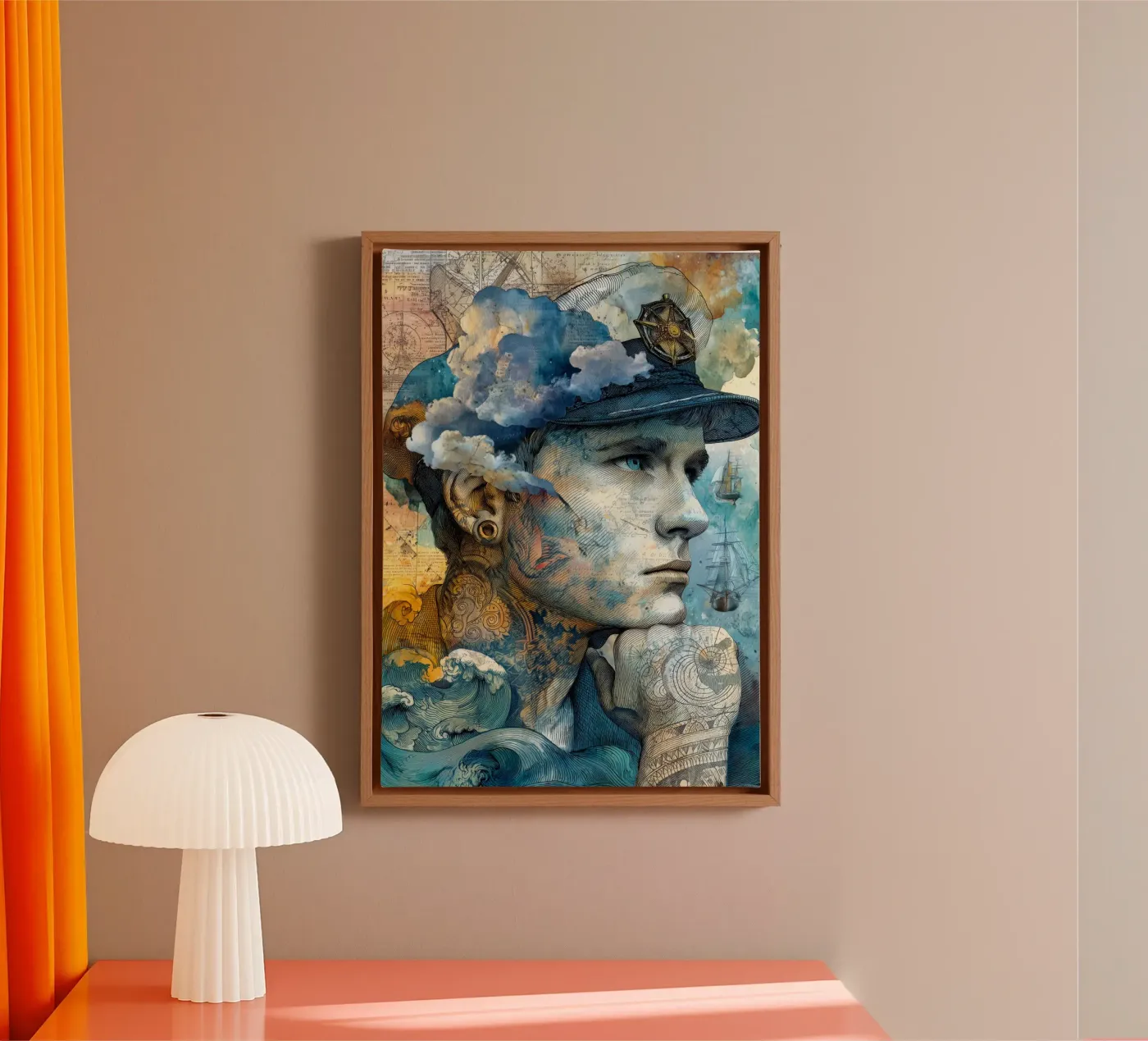 Captain canvas by Justyna Jaszke JBJart