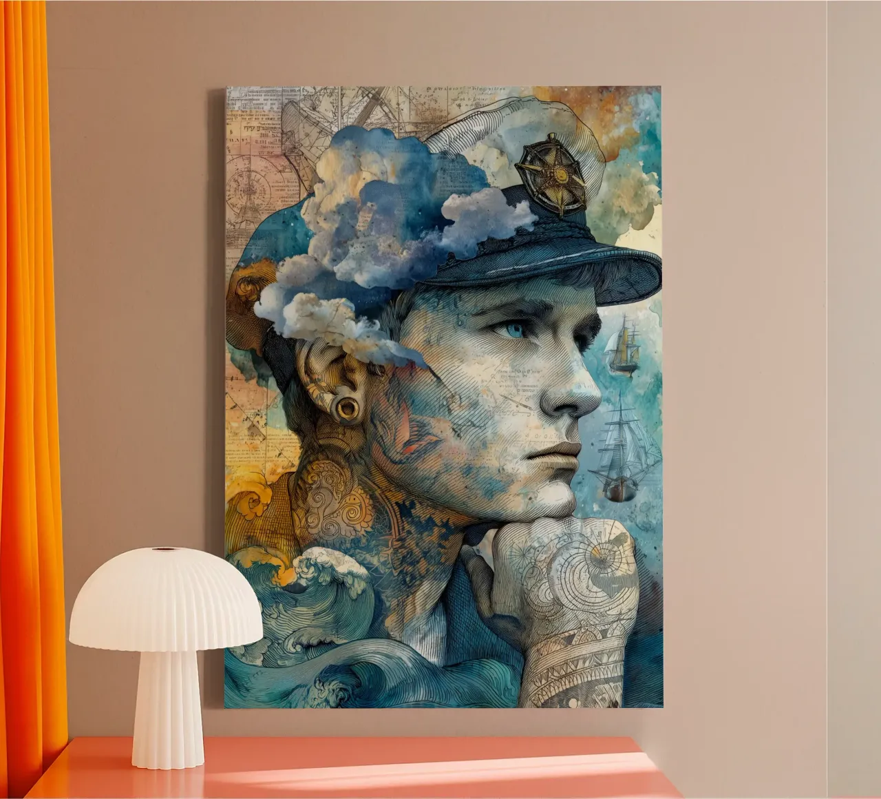 Captain canvas by Justyna Jaszke JBJart