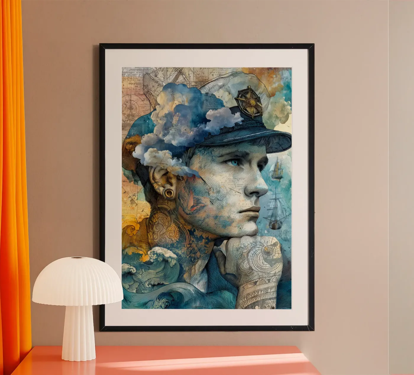 Captain poster by Justyna Jaszke JBJart