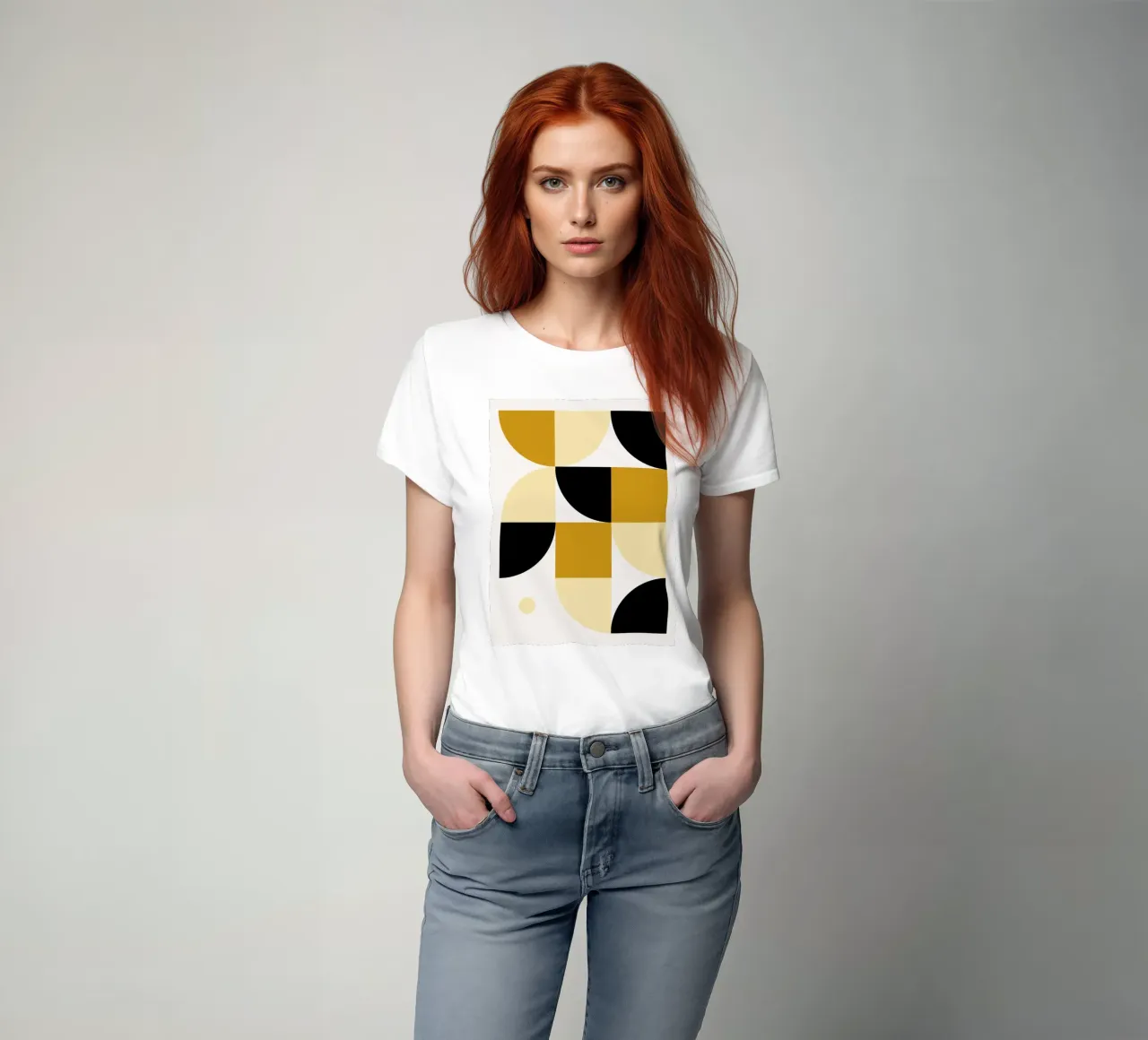 Bauhaus Shapes - Geometric Design Poster t-shirt by Casa Calm