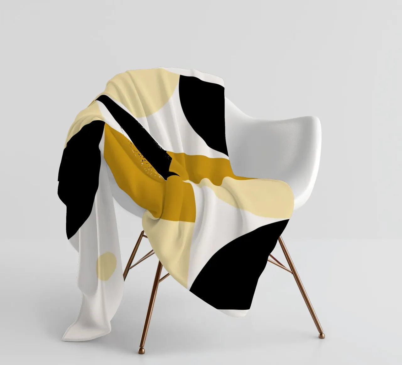 Bauhaus Shapes - Geometric Design Poster fleece blanket by Casa Calm