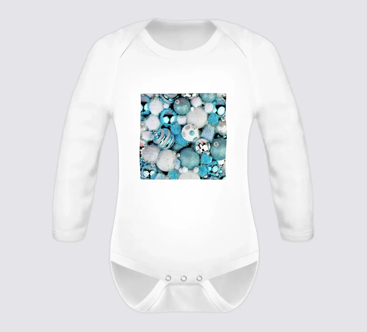 Ornaments long-sleeve baby romper by Juj Winn