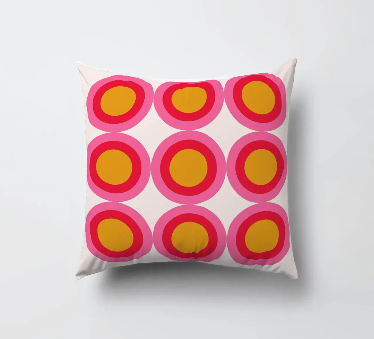 Bauhaus Pop Circles - Poster d'arte grafica cuscino da Casa Calm