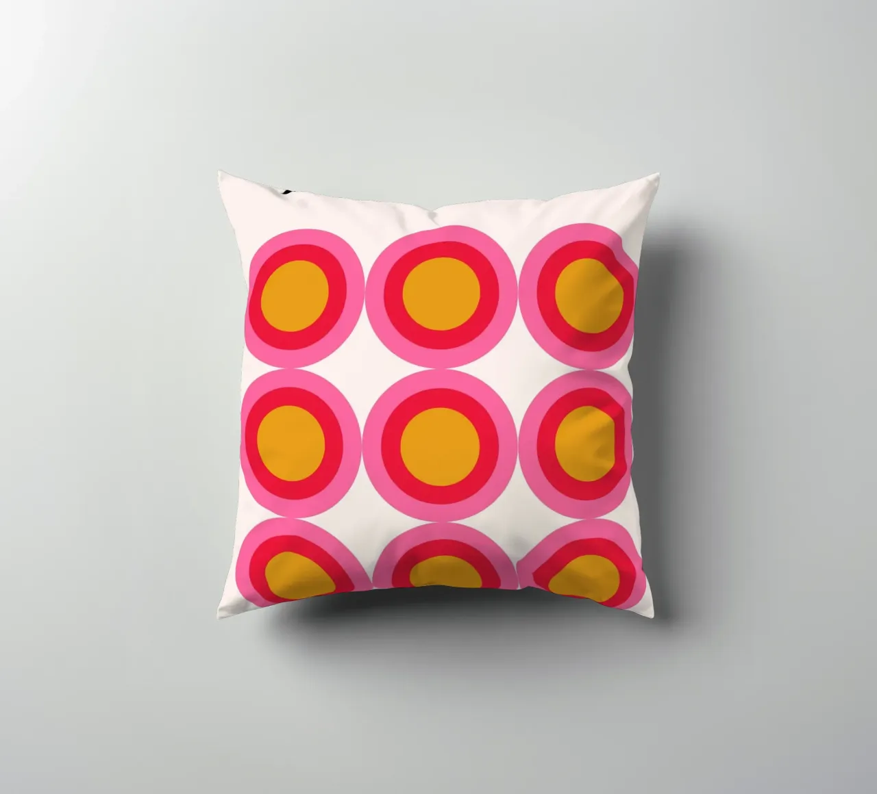 Bauhaus Pop Circles - Poster d'arte grafica cuscino da Casa Calm