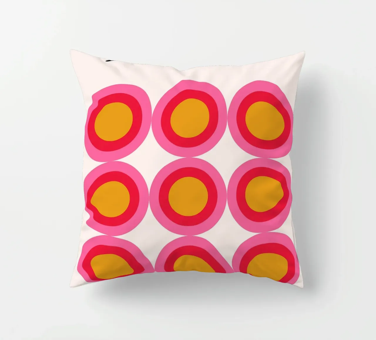 Bauhaus Pop Circles - Poster d'arte grafica cuscino da Casa Calm