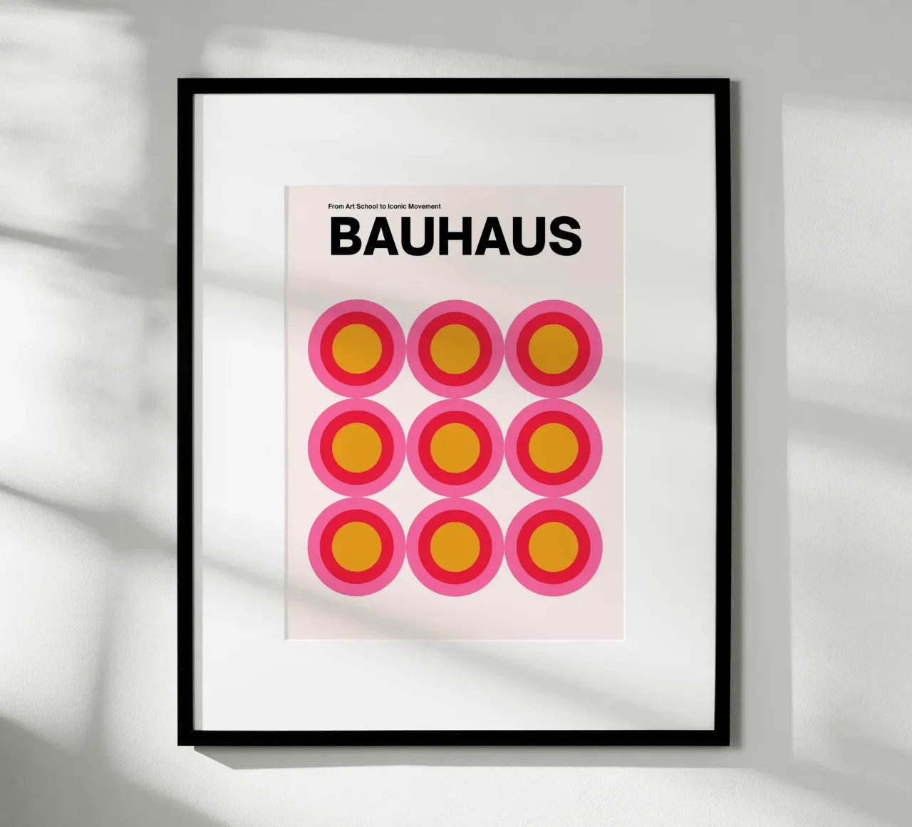 Bauhaus Pop Circles - Affiche d'art graphique poster de Casa Calm