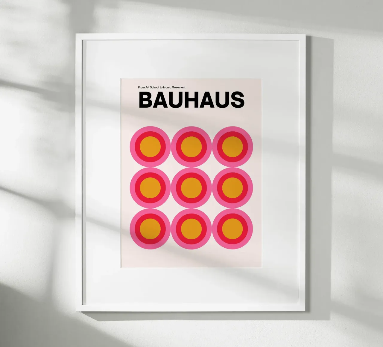 Bauhaus Pop Circles - Affiche d'art graphique poster de Casa Calm
