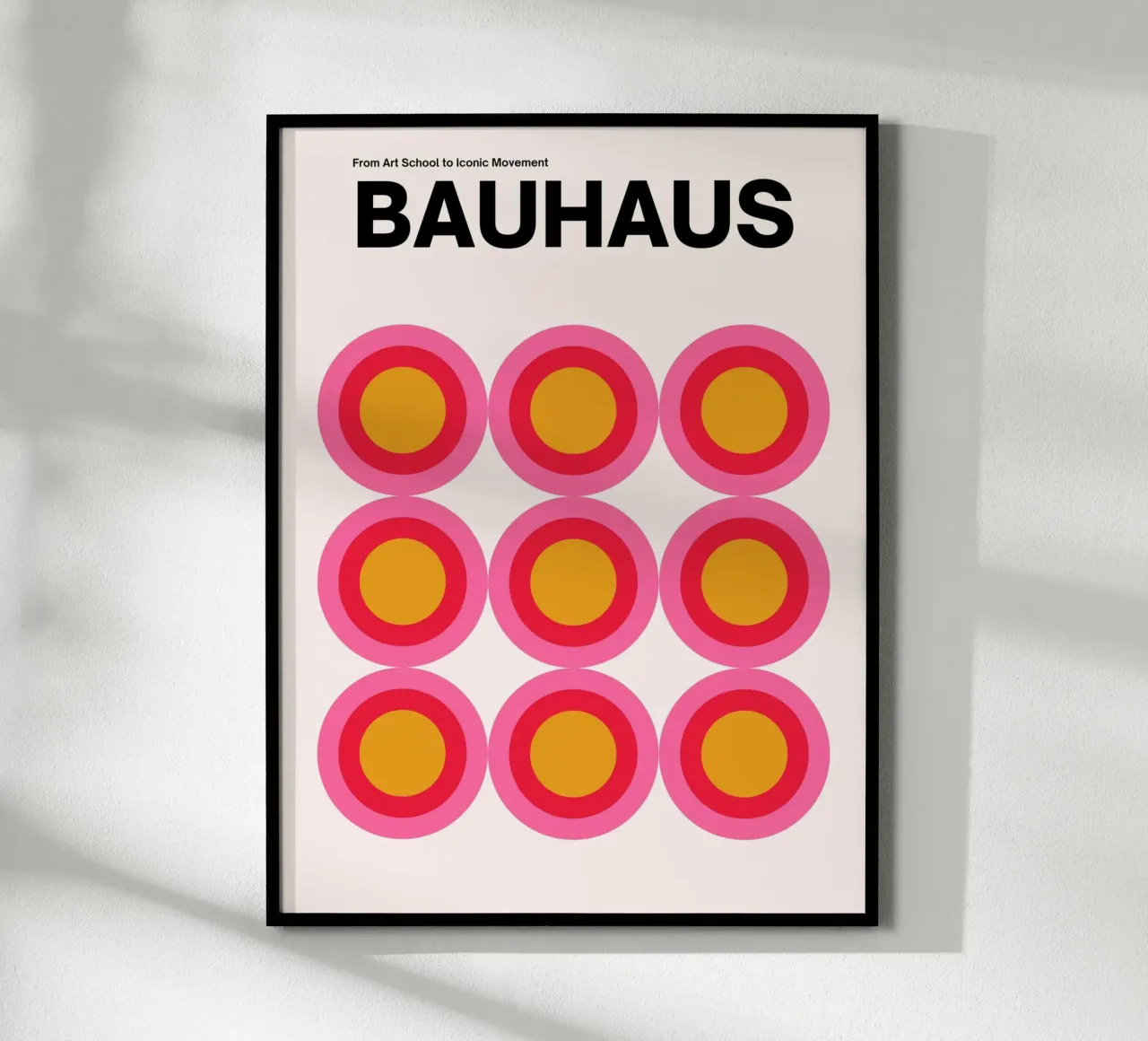Bauhaus Pop Circles - Affiche d'art graphique poster de Casa Calm
