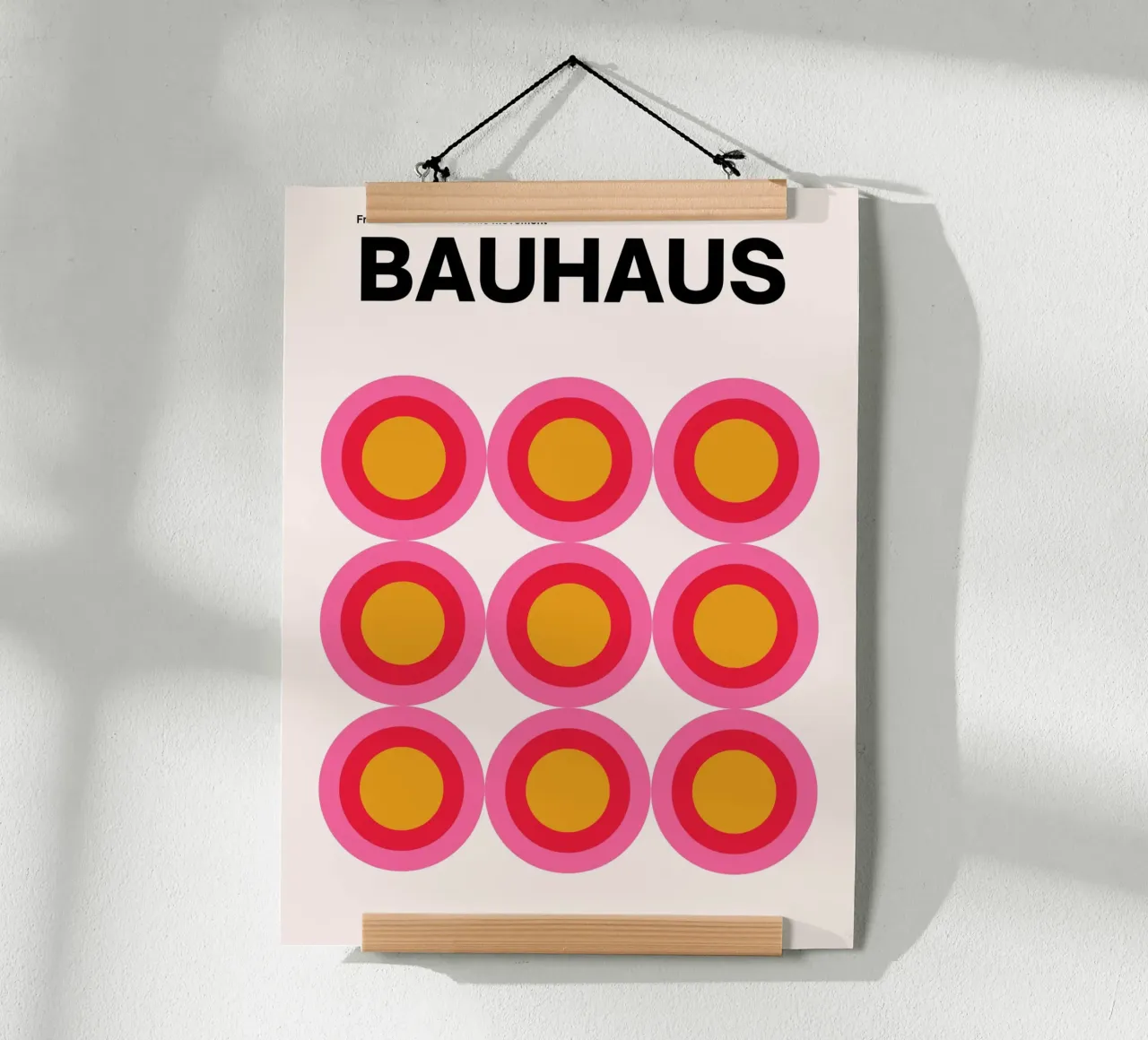 Bauhaus Pop Circles - Affiche d'art graphique poster de Casa Calm