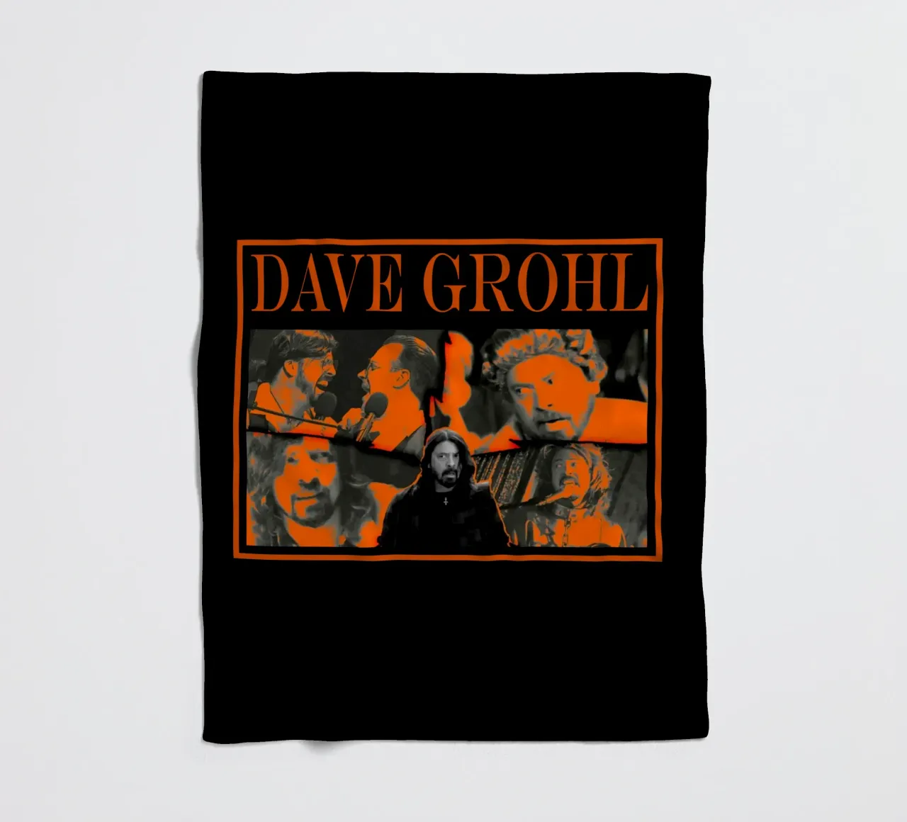 Stile Grunge Dave Grohl coperta in pile da https://www.juniqe.com/uk/shop/Henndraws