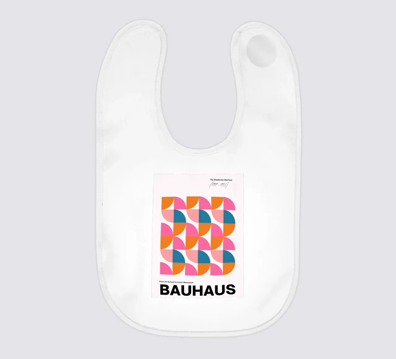 Poster Bauhaus - geometria e colori in stile retrò bavaglino da Casa Calm