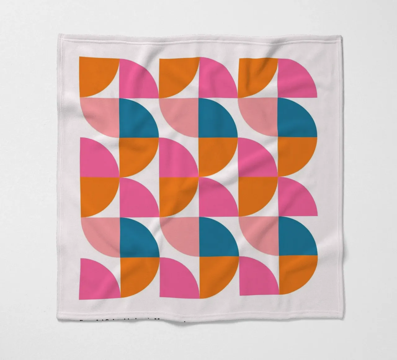 Poster Bauhaus - geometria e colori in stile retrò coperta in pile da Casa Calm