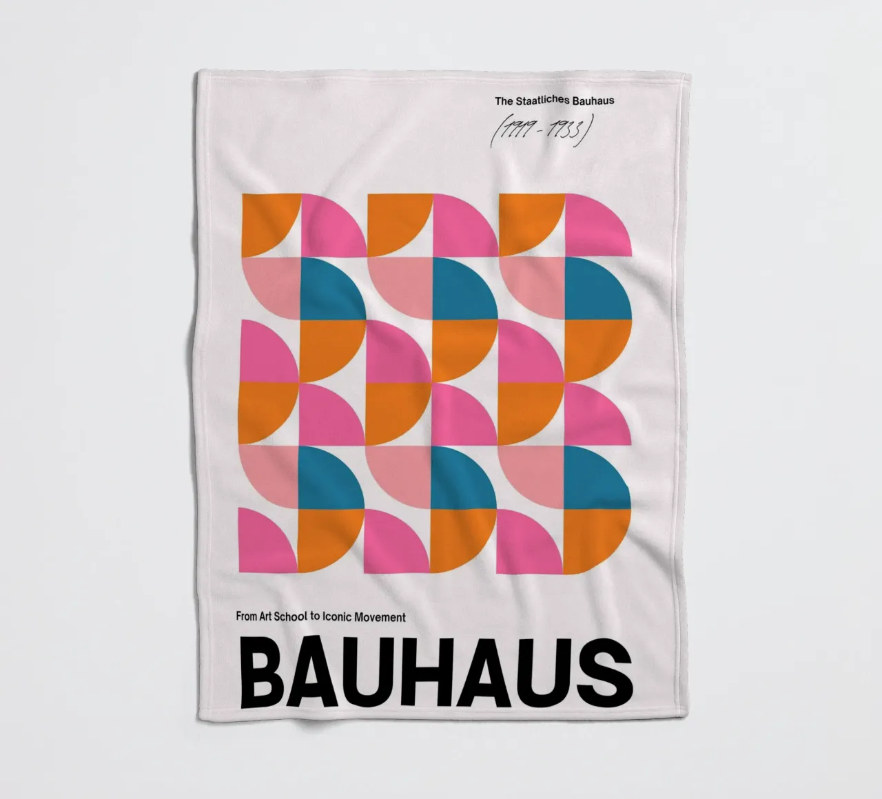 Poster Bauhaus - geometria e colori in stile retrò coperta in pile da Casa Calm