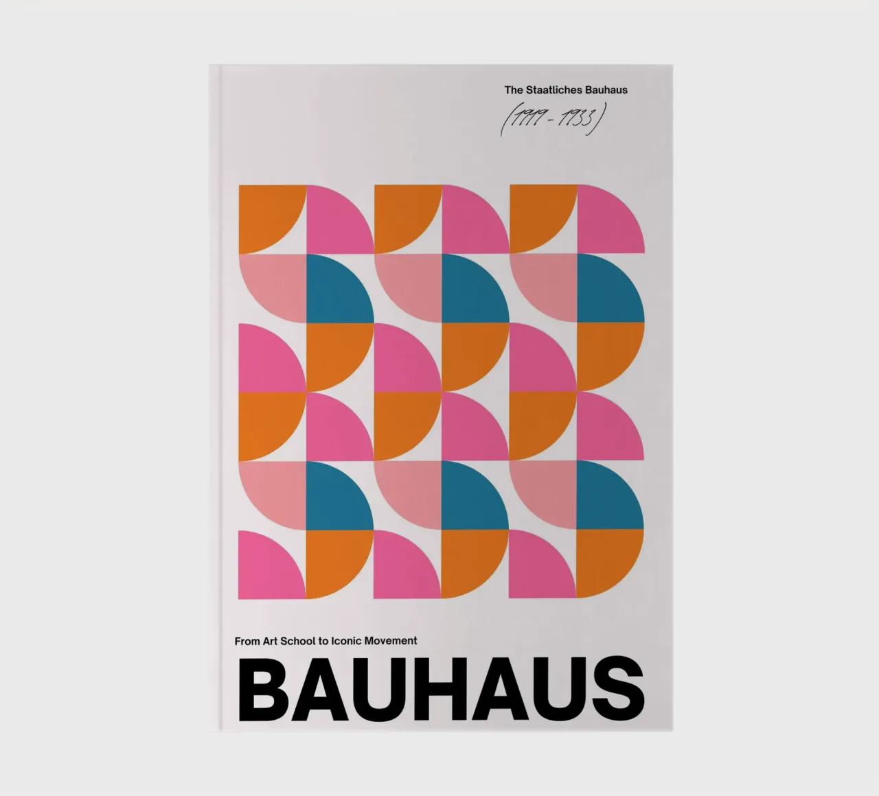 Bauhaus poster - geometry & colours in a retro look notebook by Casa Calm
