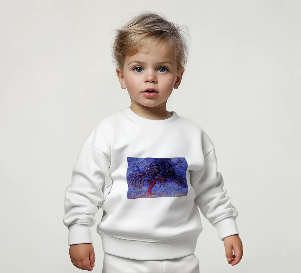 Mondrian - The Red Tree baby sweatshirt by Vintage by JUNIQE