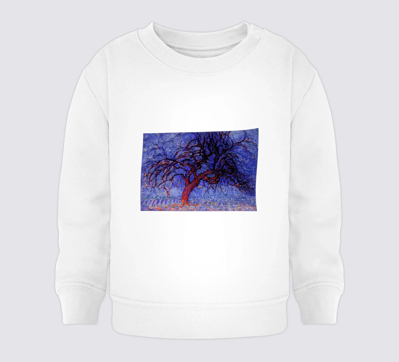 Mondrian - The Red Tree felpa neonato da Vintage by JUNIQE