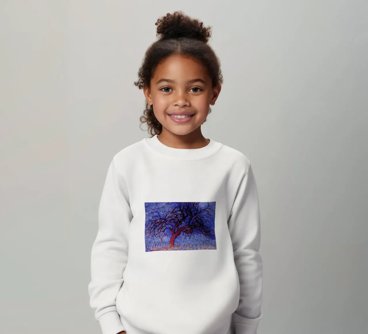Mondrian - The Red Tree kids sweatshirt by Vintage by JUNIQE
