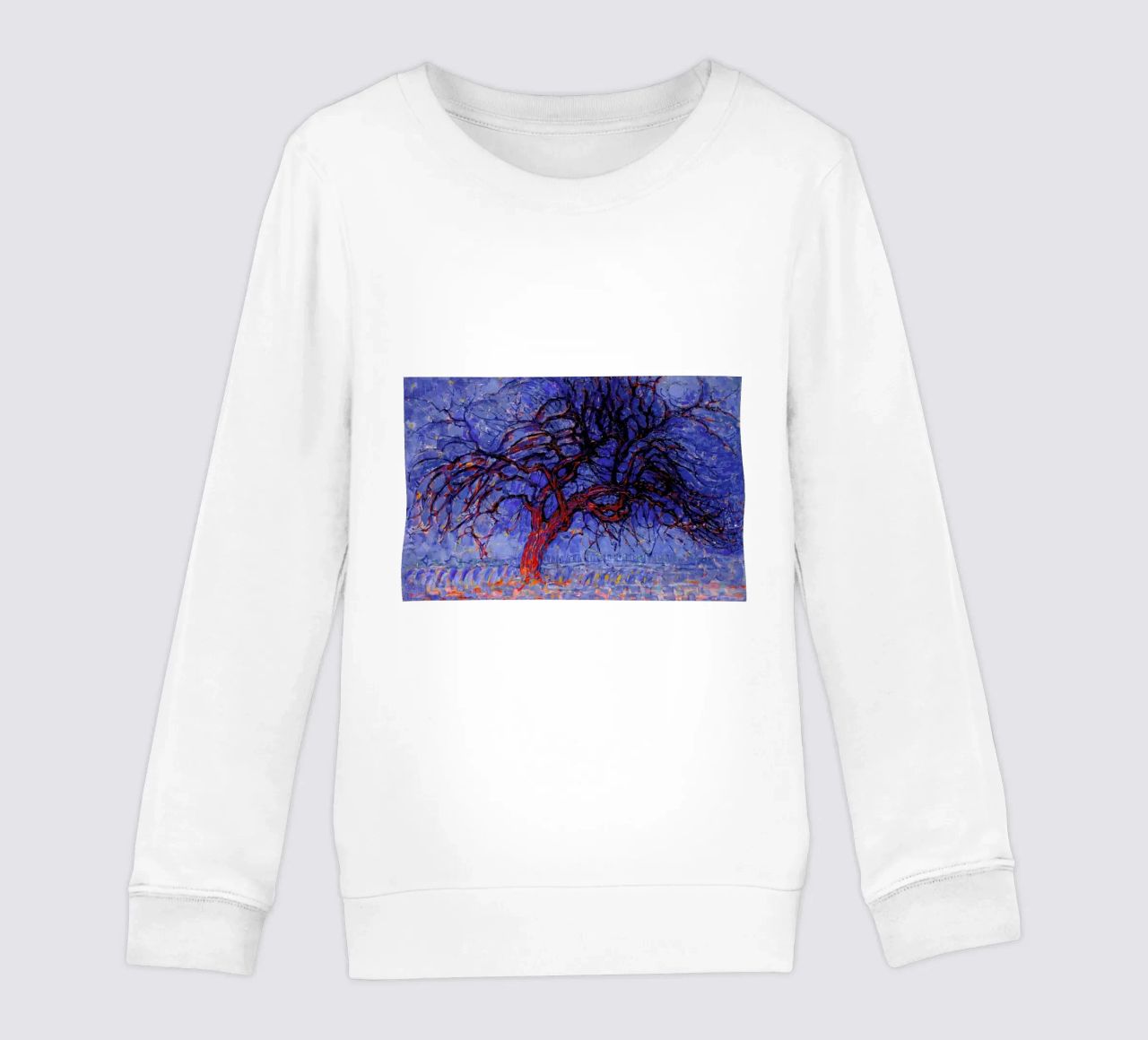 Mondrian - The Red Tree felpa bambino da Vintage by JUNIQE