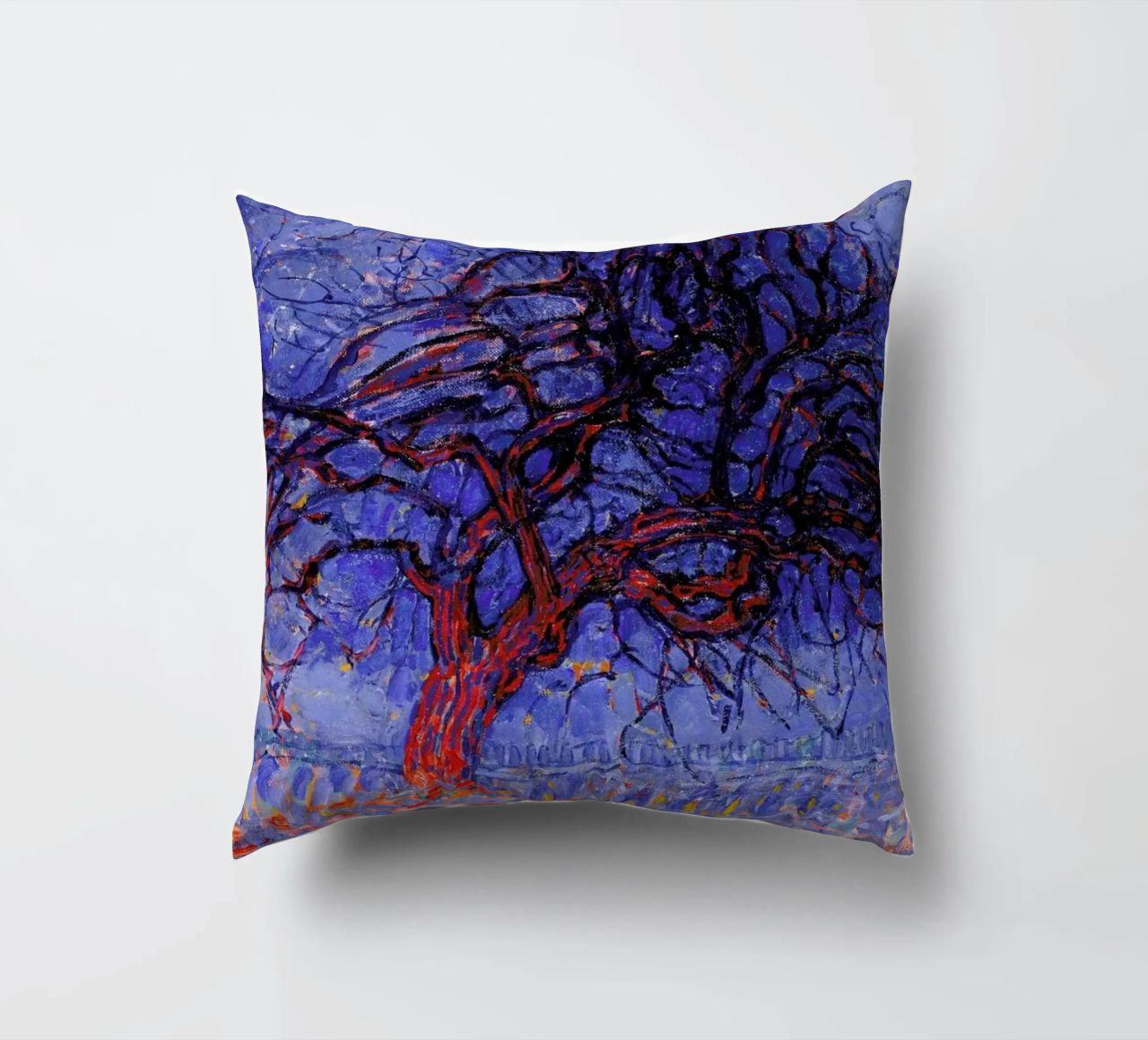 Mondrian - The Red Tree cuscino da Vintage by JUNIQE