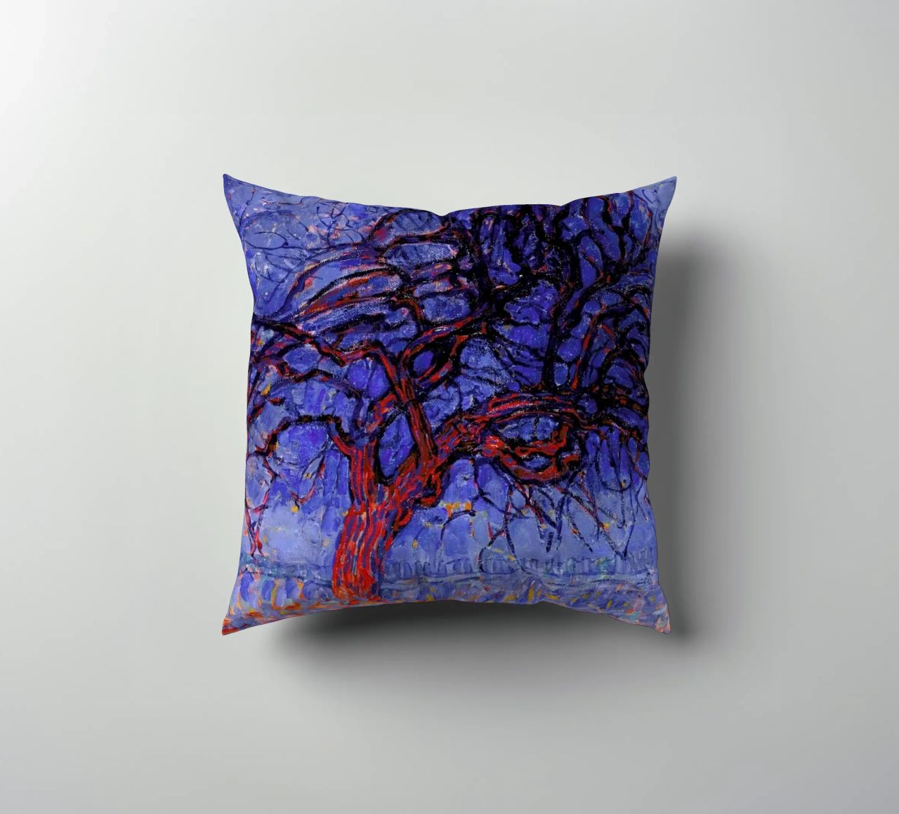 Mondrian - The Red Tree cuscino da Vintage by JUNIQE