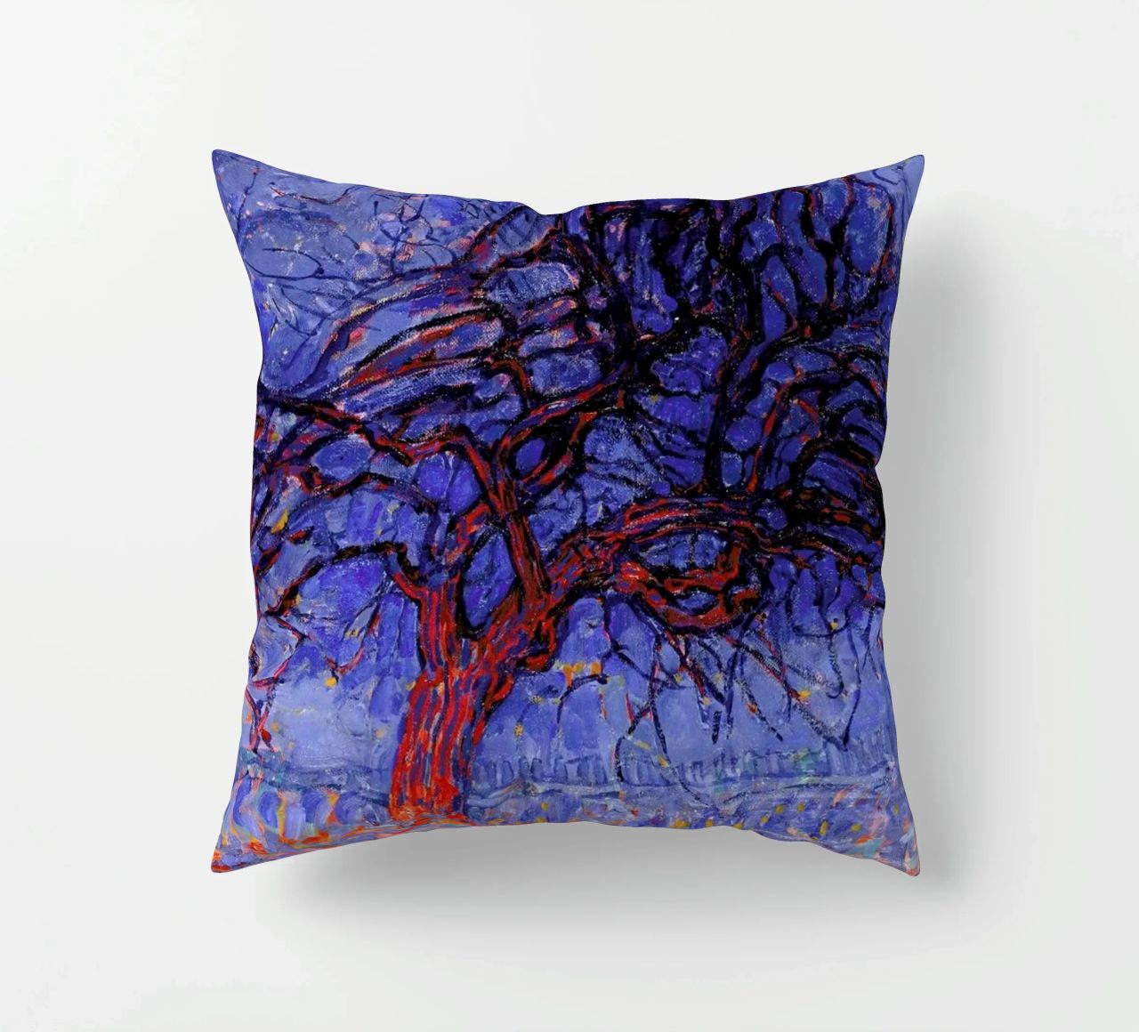 Mondrian - The Red Tree cuscino da Vintage by JUNIQE