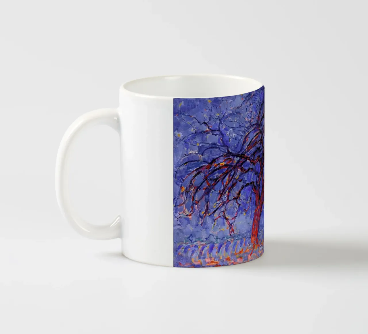 Mondrian - The Red Tree Keramik Tasse von Vintage by JUNIQE