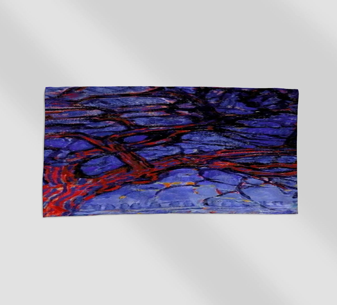 Mondrian - The Red Tree telo mare da Vintage by JUNIQE