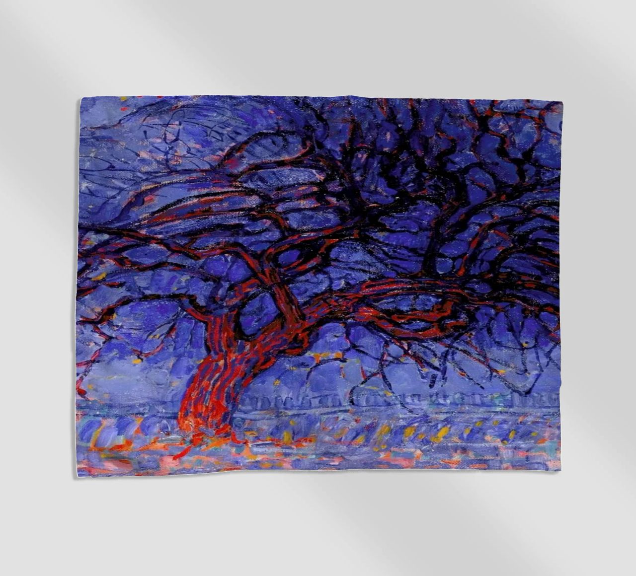Mondrian - The Red Tree telo mare da Vintage by JUNIQE