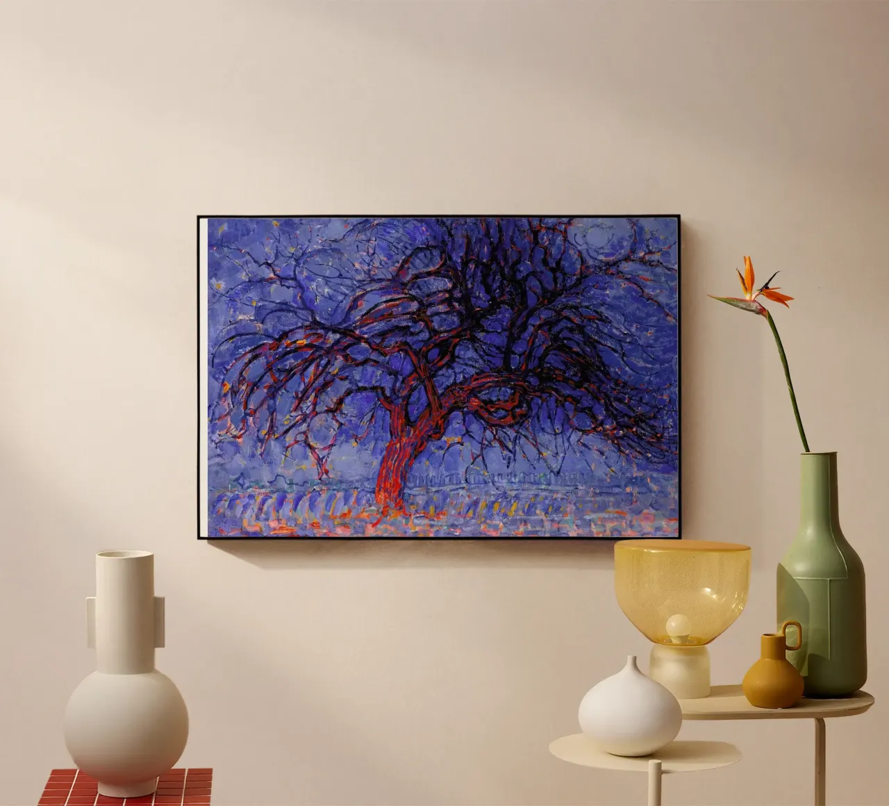 Mondrian - The Red Tree plexiglass da Vintage by JUNIQE