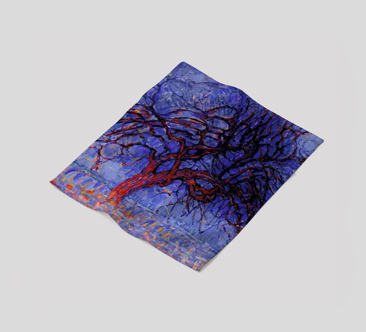 Mondrian - The Red Tree coperta in pile da Vintage by JUNIQE