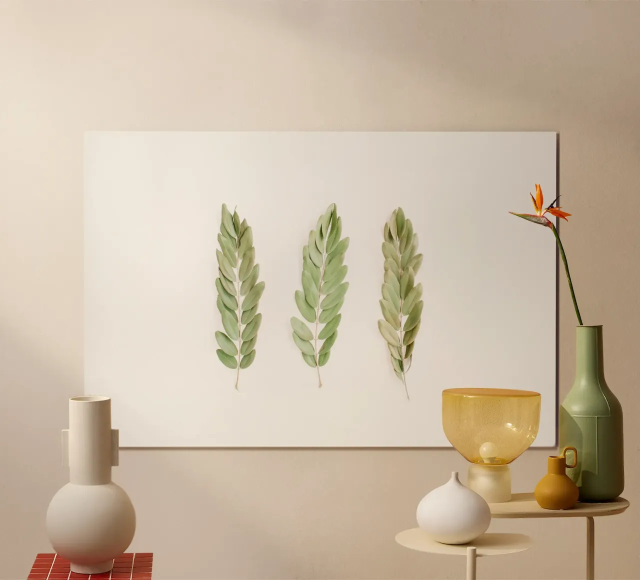 Minimalismo tropicale poster con telaio in plastica da PhotoVibe Decor