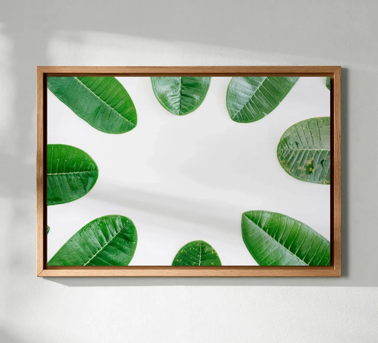 Minimalismo tropicale tela con Cornice a cassetta da PhotoVibe Decor