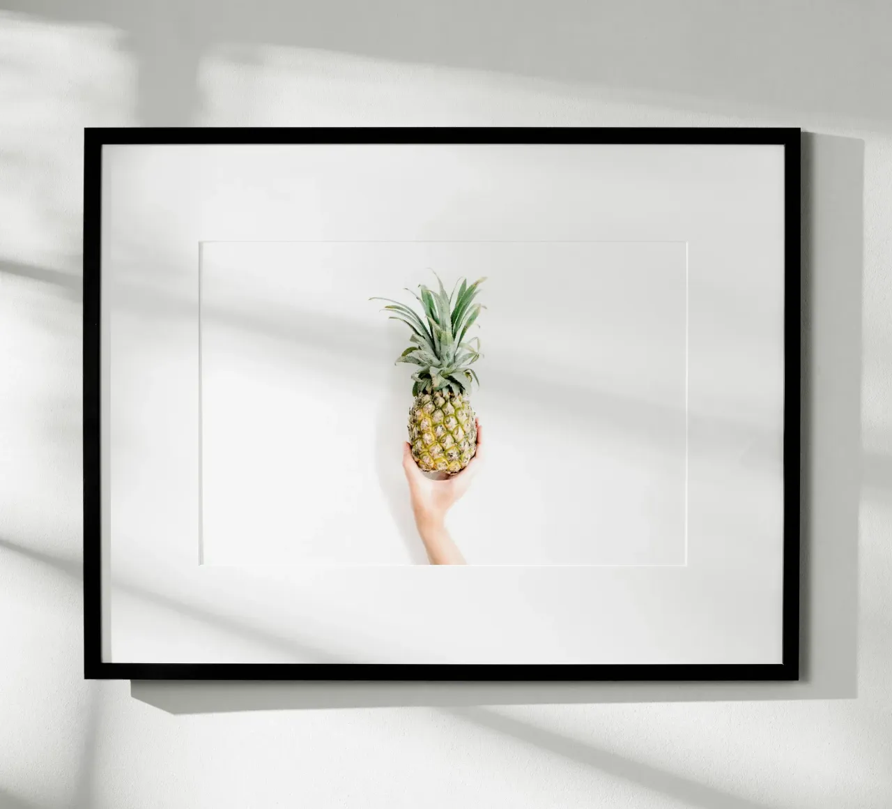 Minimalismo tropicale poster con telaio in alluminio da PhotoVibe Decor