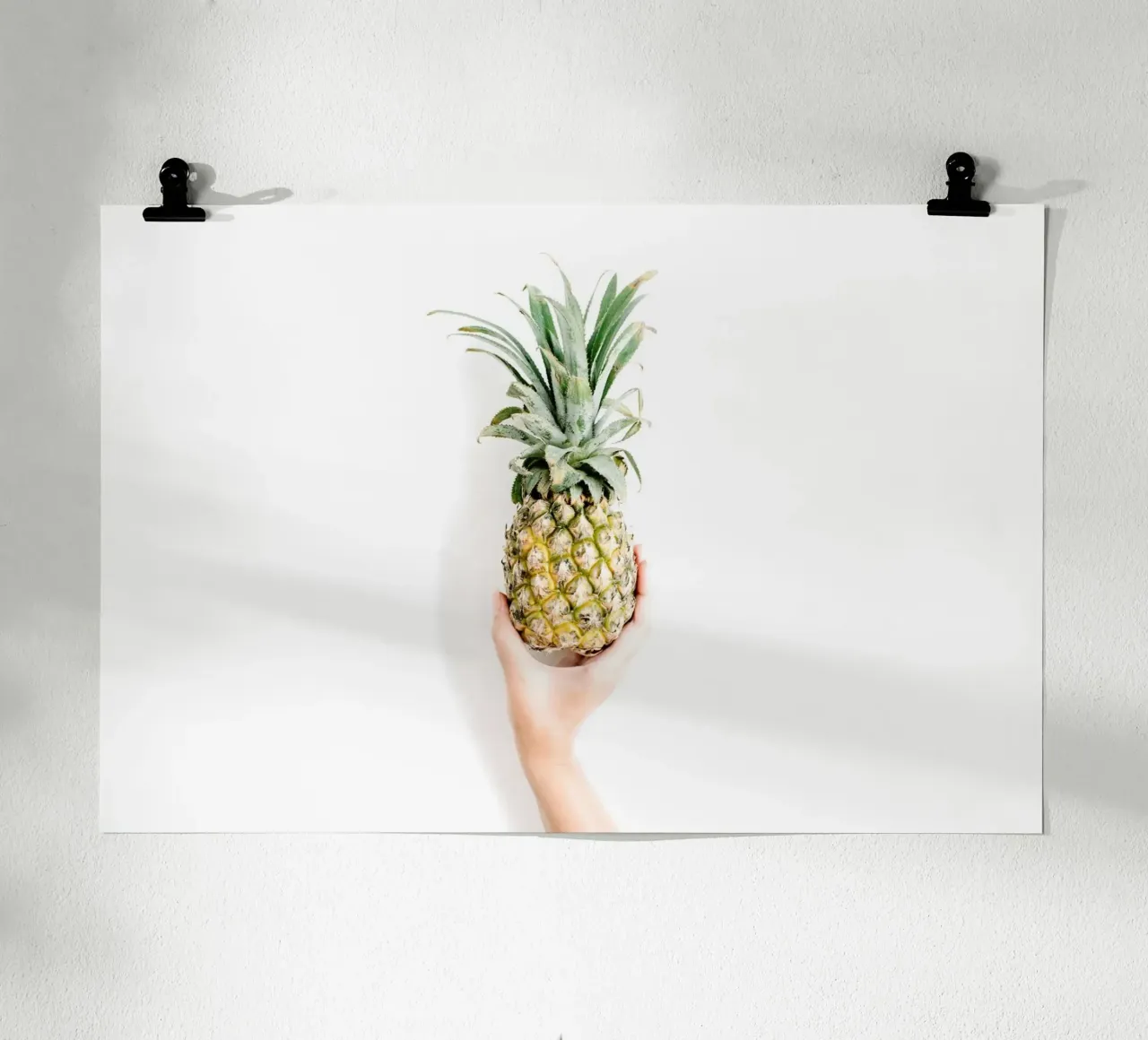 Minimalismo tropicale poster con telaio in alluminio da PhotoVibe Decor