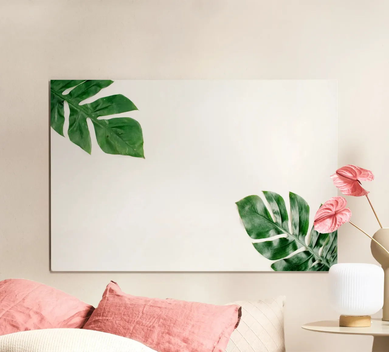 Minimalismo tropicale poster con telaio in plastica da PhotoVibe Decor