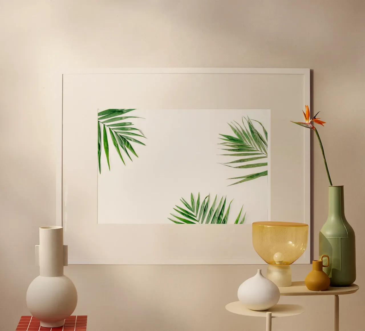 Minimalismo tropicale poster con telaio in plastica da PhotoVibe Decor