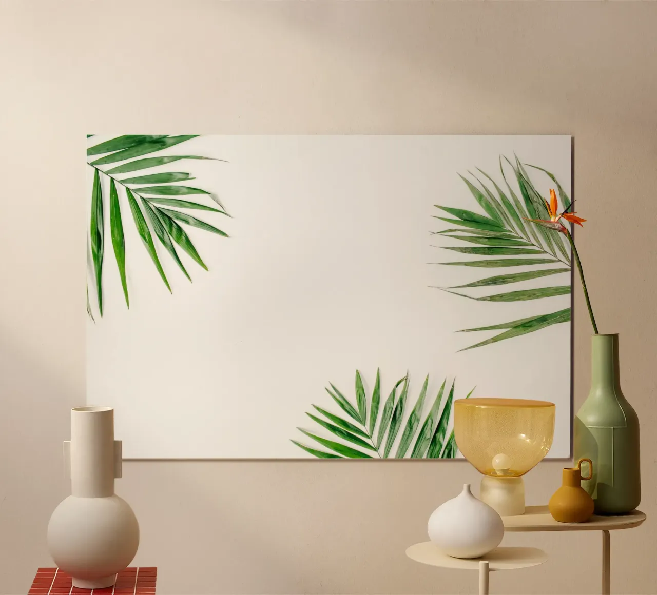 Minimalismo tropicale poster con telaio in plastica da PhotoVibe Decor