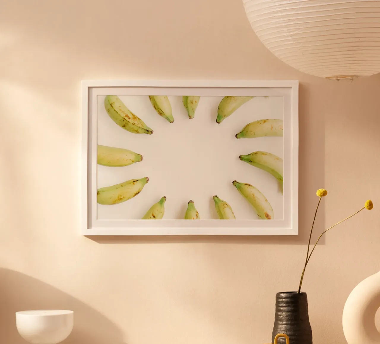 Minimalismo tropicale poster con telaio in legno da PhotoVibe Decor