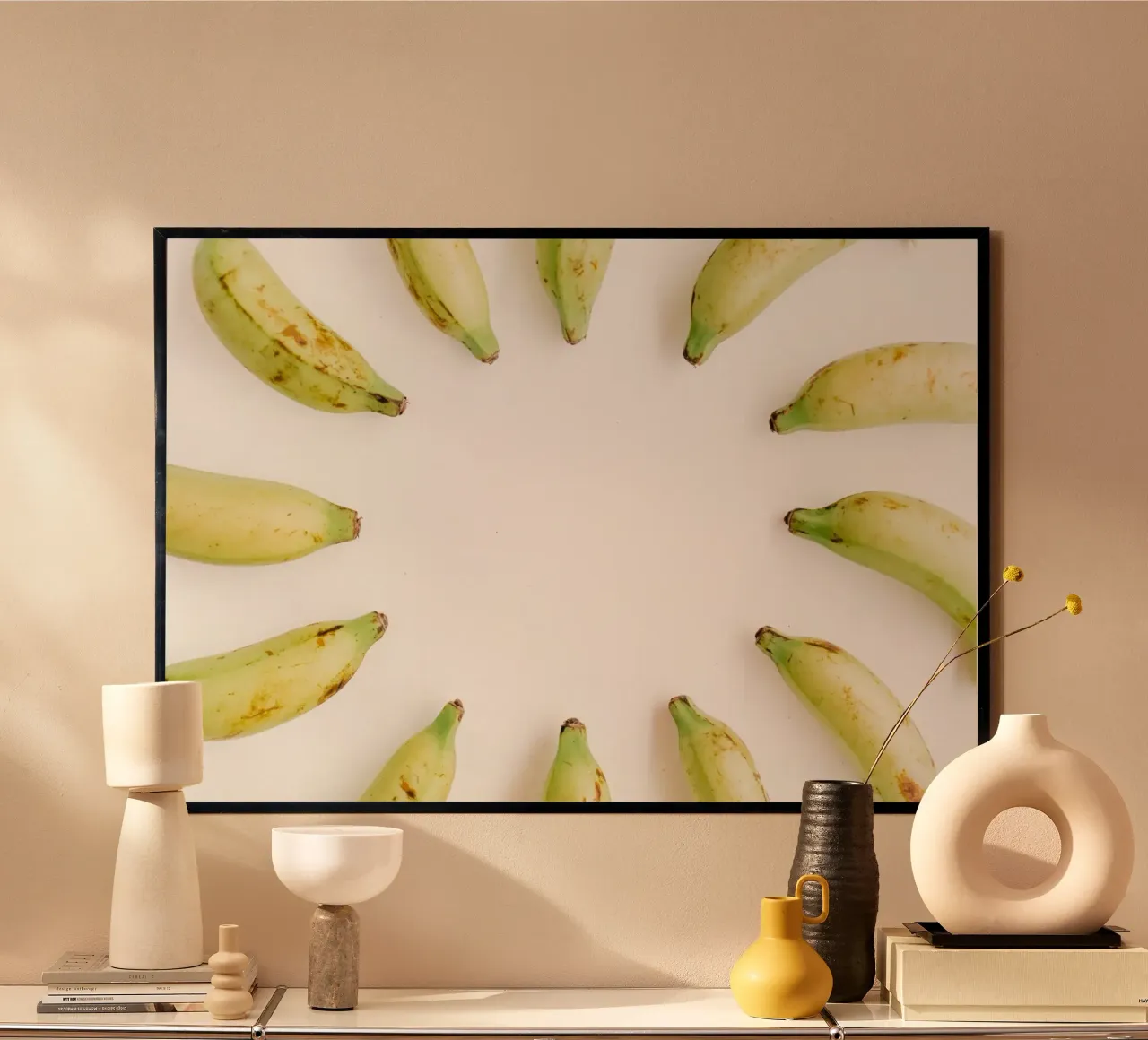 Minimalismo tropicale poster con telaio in legno da PhotoVibe Decor