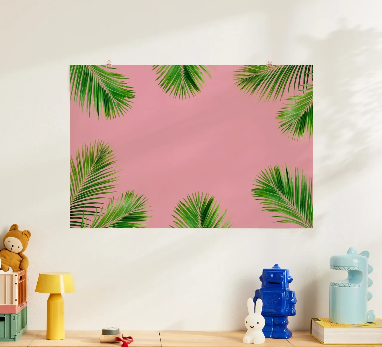 Minimalismo tropicale poster con telaio in plastica da PhotoVibe Decor