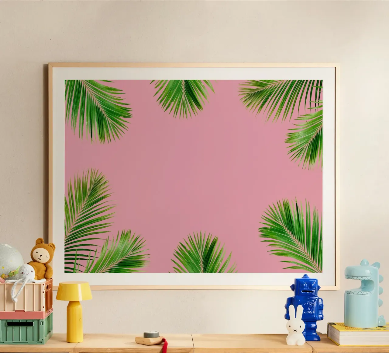 Minimalismo tropicale poster con telaio in plastica da PhotoVibe Decor