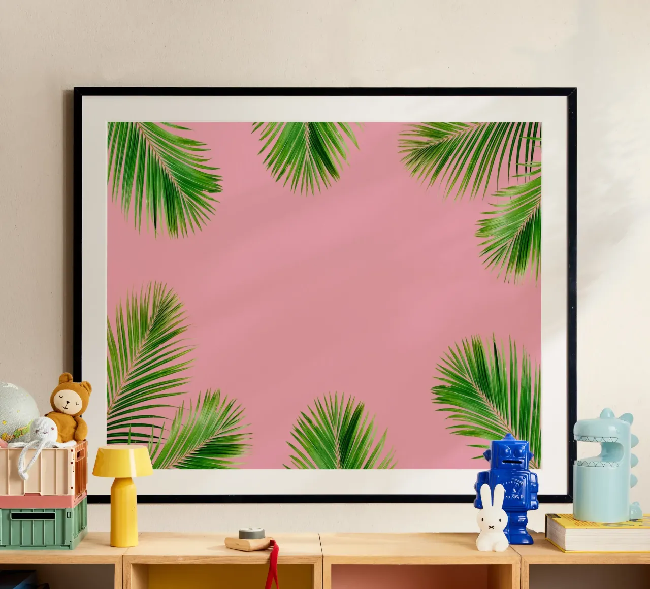 Minimalismo tropicale poster con telaio in plastica da PhotoVibe Decor