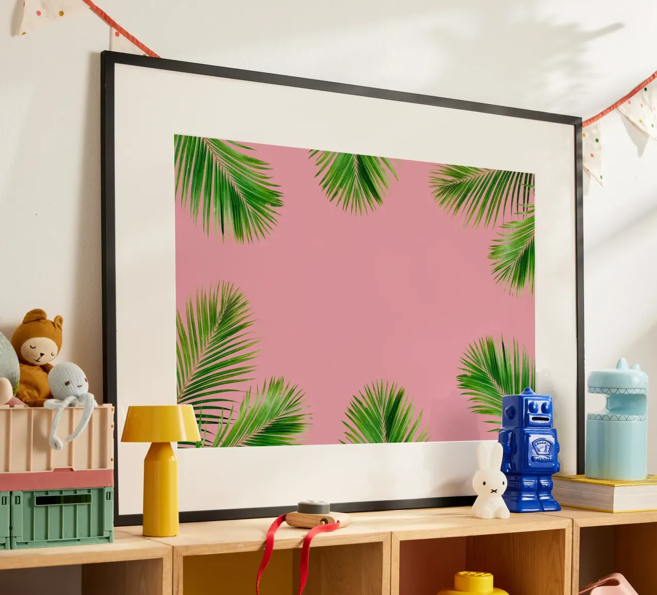 Minimalismo tropicale poster con telaio in plastica da PhotoVibe Decor