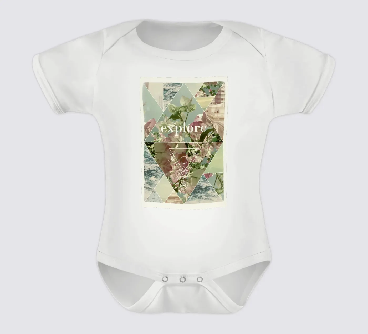 Explore I body neonato maniche corte da Florent Bodart