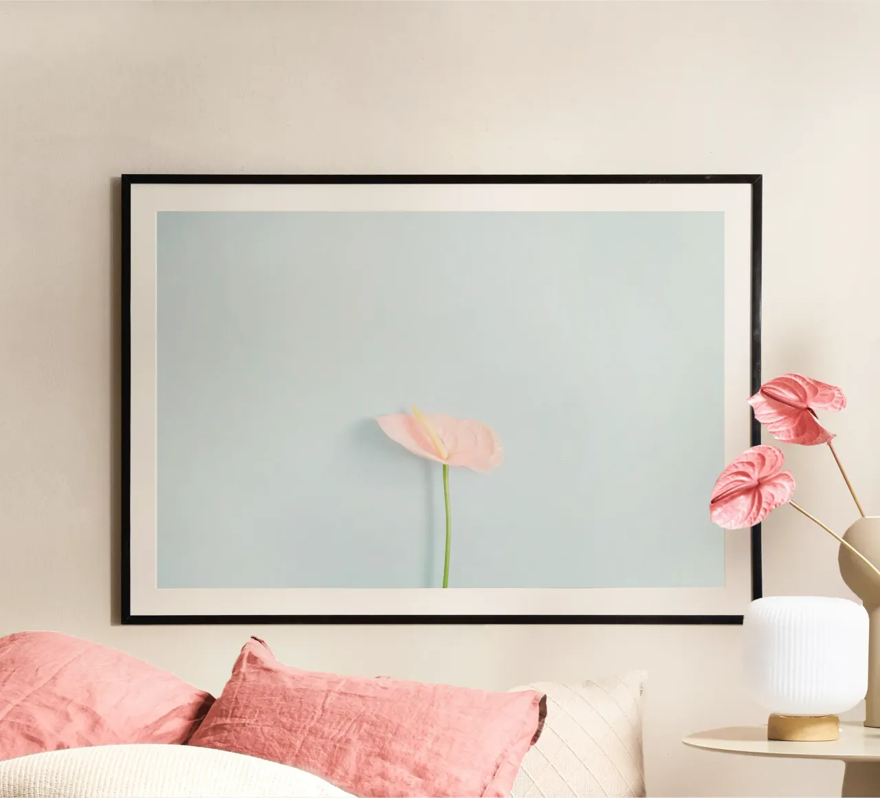Minimalismo tropicale poster con telaio in plastica da PhotoVibe Decor