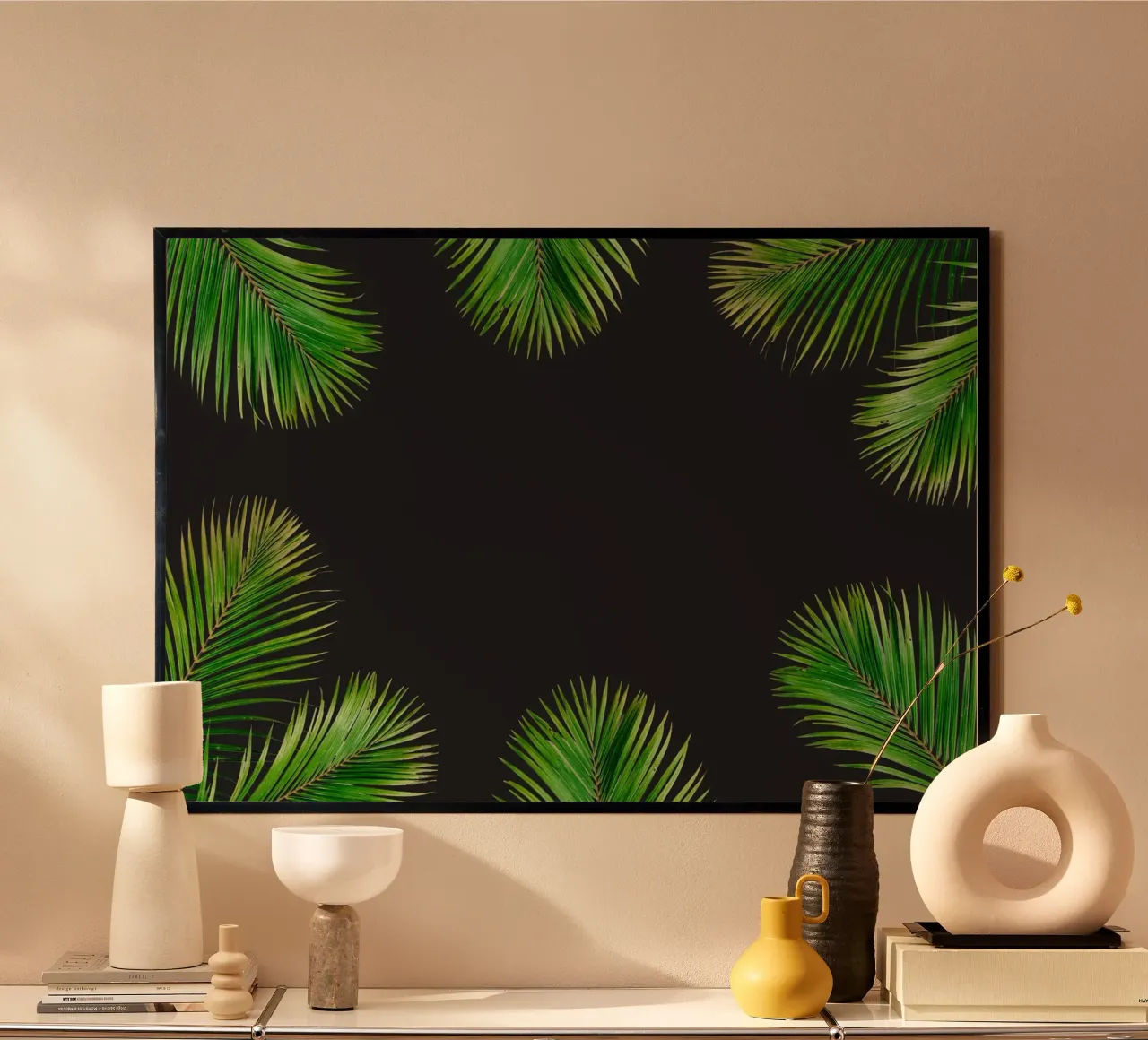 Minimalismo tropicale poster con telaio in plastica da PhotoVibe Decor
